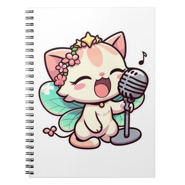 Carnet Chant fée mignonne (Devant)