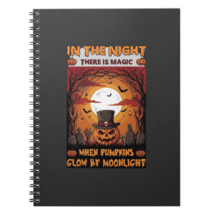 Carnet Chapeau haut de forme de citrouille d'Halloween de