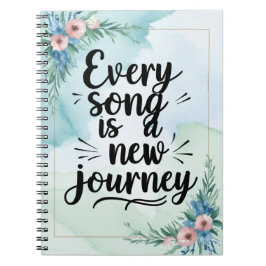 Carnet Chaque chanson est un nouveau voyage option 2