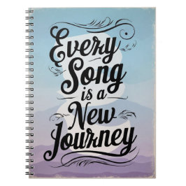 Carnet Chaque chanson est un nouveau voyage option 2
