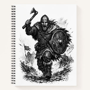Carnet Charge de guerrier Viking - Bataille d'encre