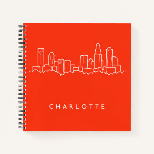 Carnet Charlotte, North Carolina City Skyline