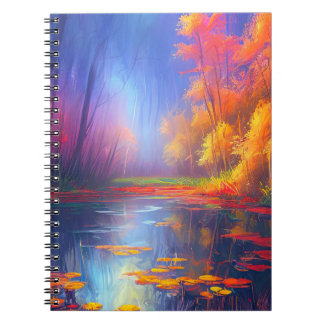 Carnet Charme du marais de la forêt de Misty