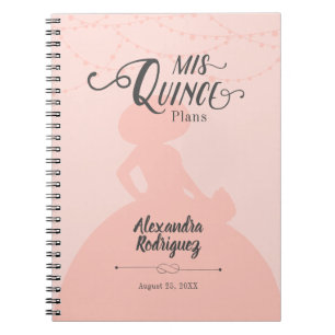 Carnet Charro rose pâle Silhouette Quinceanera
