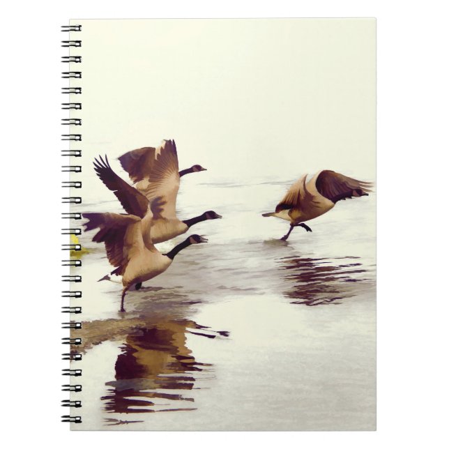 Carnet "Chasse à l'oie sauvage" - Oies en circulation (Devant)