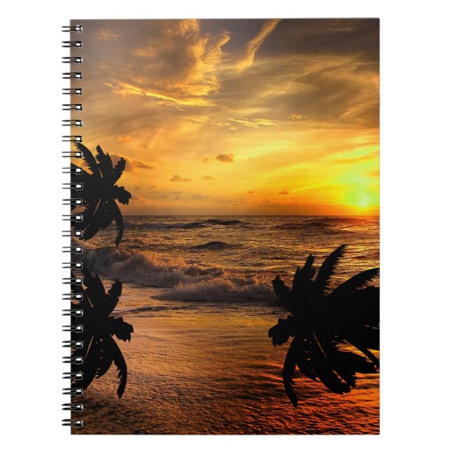CARNET CHASSE COUCHES DE SOLEIL OCÉAN SCÉNARIO NATURE (Devant)