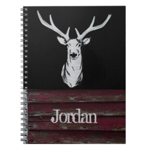 Carnet Chasse de cerfs rustiques Nom de canard Antlers