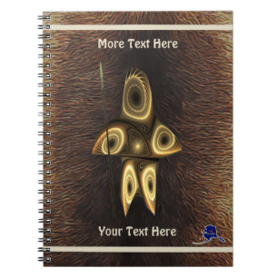 Carnet Chasseur Fractal Inuit Sur Fourrure De Caribou