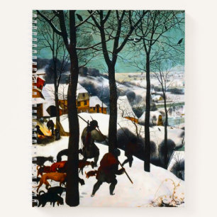 Carnet Chasseurs dans le paysage de neige Pieter Bruegel