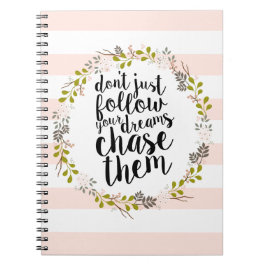 Carnet Chassez vos rêves… Guirlande florale de jardin