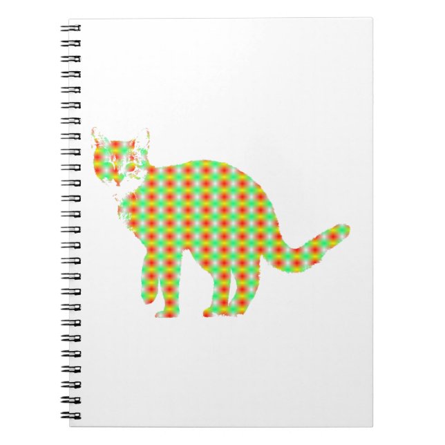 Carnet Chat à motifs (Devant)