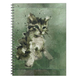 Carnet Chat aquarelle