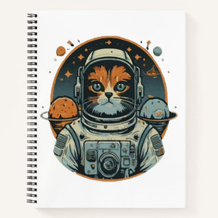 Carnet Chat-astronaute sur les astéroïdes