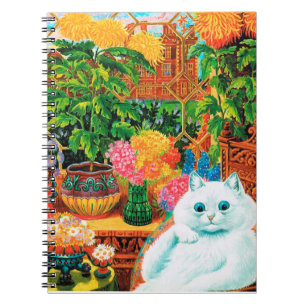 Carnet Chat aux Fleurs, Louis Wain