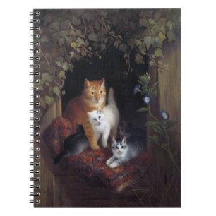 Carnet Chat avec chatons Henriette Knip 1844