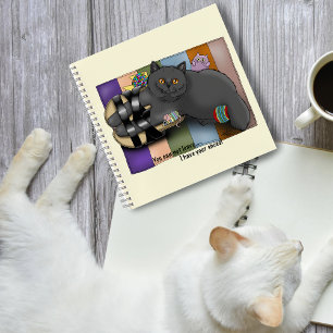Carnet Chat British Shorthair Sandales Prêt pour la Plage