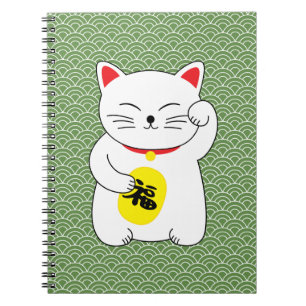 Carnet Chat chanceux de Maneki Neko
