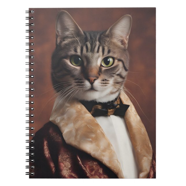 Carnet Chat dans la veste à fumer (Devant)