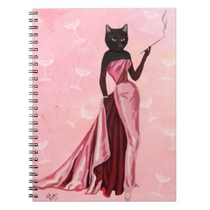 Carnet Chat de charme dans le rose