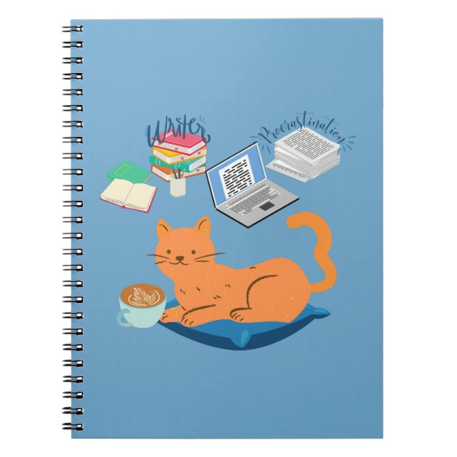 Carnet Chat de procrastination (Devant)