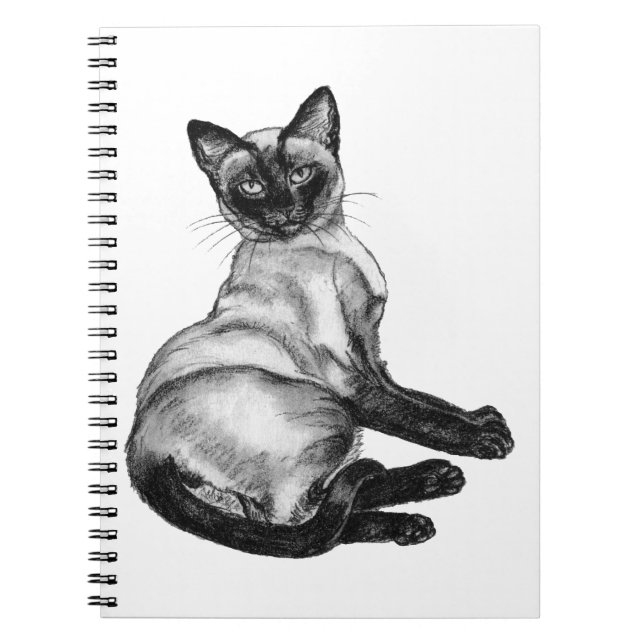 Carnet Chat de Siamese (Devant)