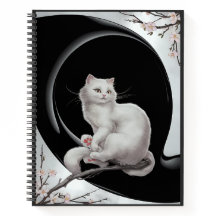 chat de style ukiyo japonais