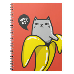 Carnet Chat en banane