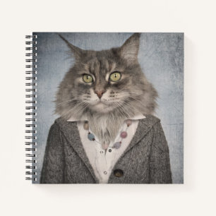 Carnet Chat En Vêtements
