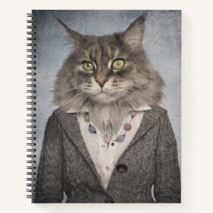 Carnet Chat En Vêtements
