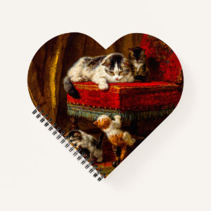 Carnet Chat et chatons Jouer avec chaise