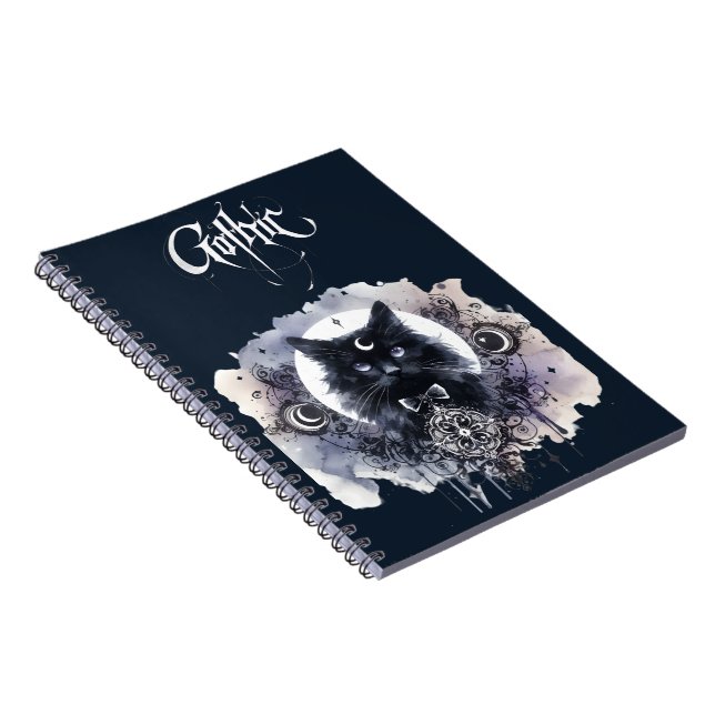 Carnet Chat gothique (Côté Droit)