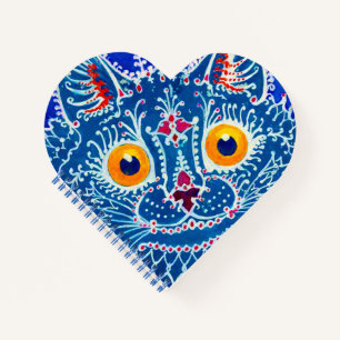 Carnet Chat gothique bleu