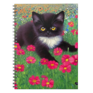 Carnet Chat Gustav Klimt Tuxedo