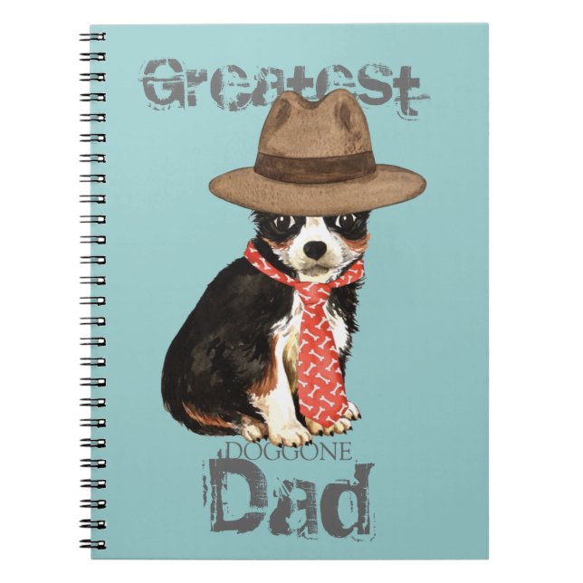Carnet Chat long Chihuahua Papa (Devant)