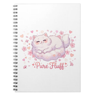 Carnet Chat Mignon Kawaii Tout en Peluche