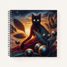 Chat mondain Fabriqué d'étoiles : Oeuvre surréalis