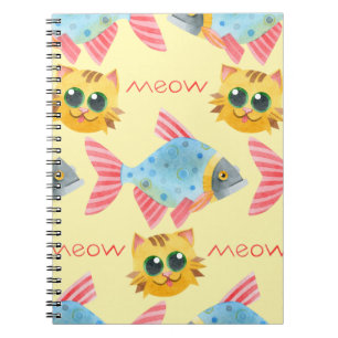 Carnet Chat Motif mignonne Colorful Animaux Animaux