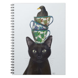 Carnet Chat noir avec Teups et Blackbird