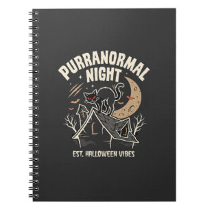 Carnet Chat noir de la lune d'Halloween (2)