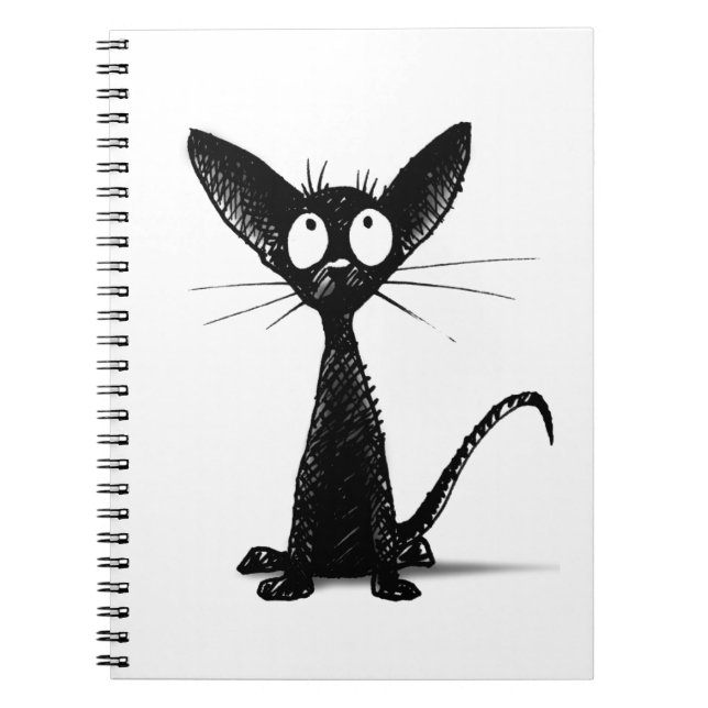 Carnet Chat noir oriental (Devant)