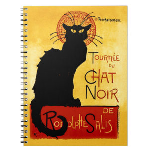Carnet Chat noir Vintage Tournée du Chat Noir, Theophile