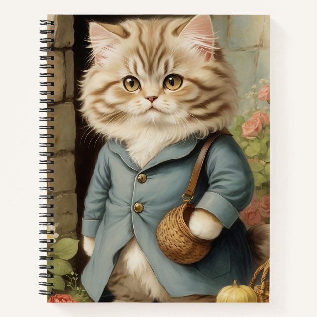 Carnet Chat perse (Devant)