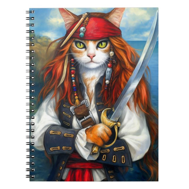 Carnet Chat pirate de Swashbuckler | Imaginaire Caractère (Devant)