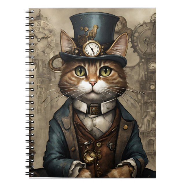 Carnet Chat Steampunk (Devant)