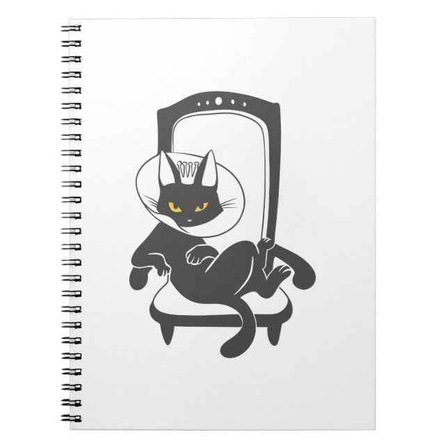 Carnet Chat sur chaîne de luxe silhouette - Choisir la co (Devant)
