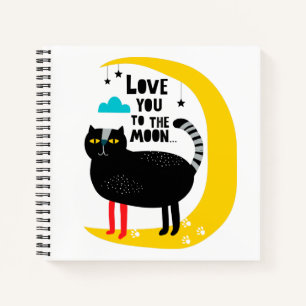 Carnet Chat sur la lune