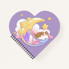 Carnet chat sur la lune