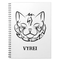 Chat tribal noir et blanc
