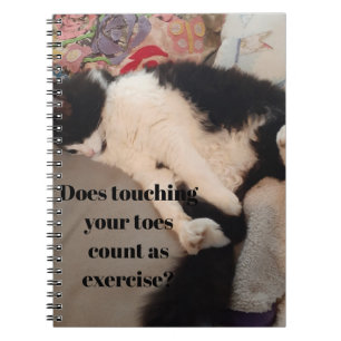 Carnet Chat Tuxedo Citation Drôle Chats Noir et Blanc Fil