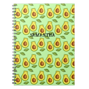 Carnet Chat vert Avocado